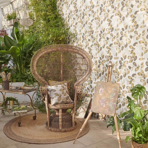 Northia Pewter Fabric by Clarke & Clarke 