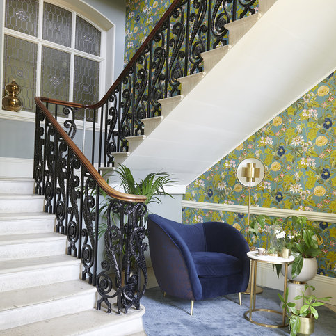 Passiflora Chambray Wallcovering by Clarke & Clarke