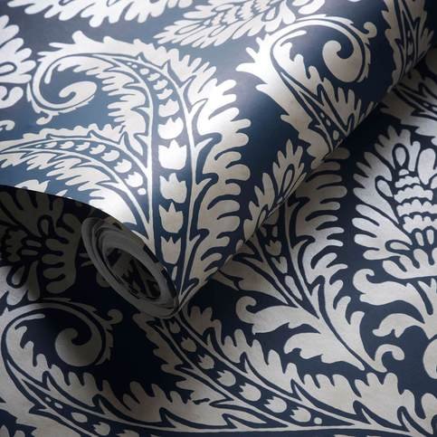 Regale Denim Wallcovering by Clarke & Clarke 