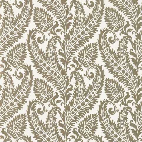 Regale Gilver/Ivory Wallcovering by Clarke & Clarke 
