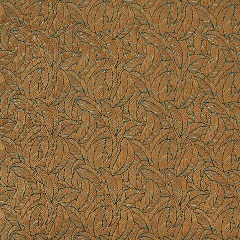Selva Antique/Gold Fabric by Clarke & Clarke 
