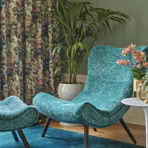 Selva Emerald Fabric by Clarke & Clarke 