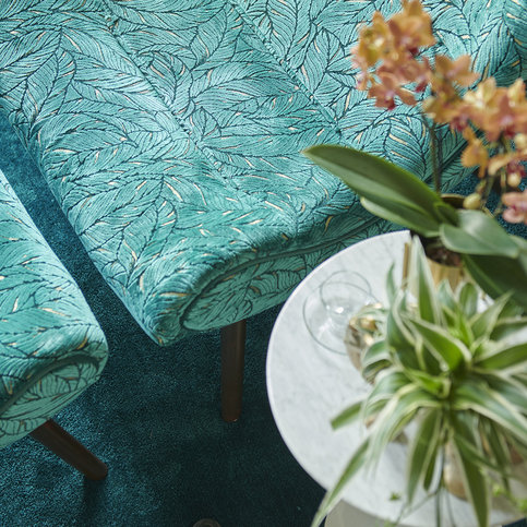 Selva Emerald Fabric by Clarke & Clarke 