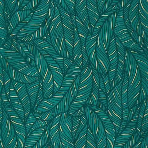 Selva Emerald Wallcovering by Clarke & Clarke