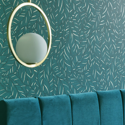 Selva Emerald Wallcovering by Clarke & Clarke