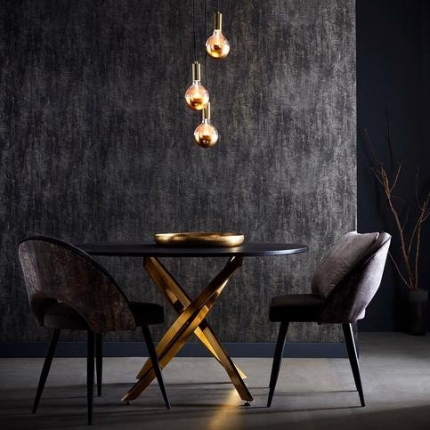 Sontuoso Noir Wallcovering by Clarke & Clarke 