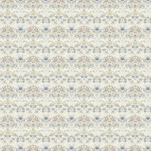 Strawberry Thief Linen/Plum Fabric by Clarke & Clarke 