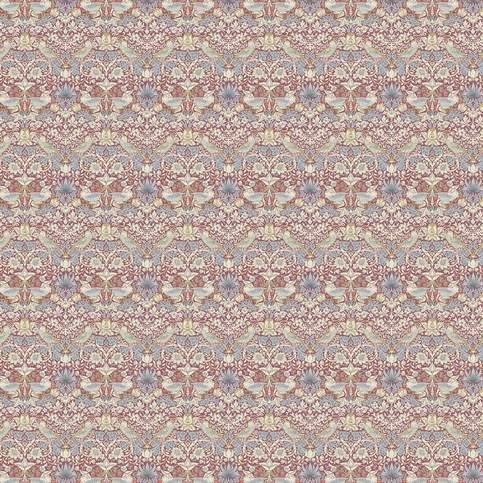Strawberry Thief Plum Fabric by Clarke & Clarke 