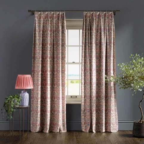 Strawberry Thief Plum Fabric by Clarke & Clarke 