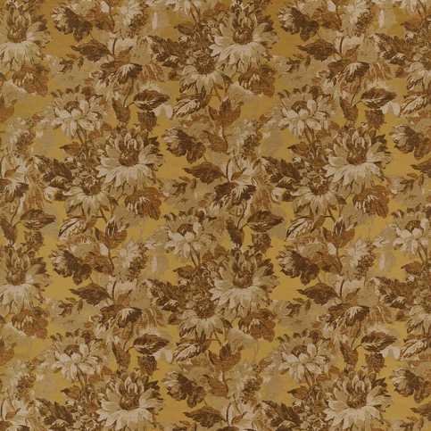 Sunforest Ochre Fabric by Clarke & Clarke 