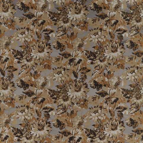 Sunforest Pewter Fabric by Clarke & Clarke 
