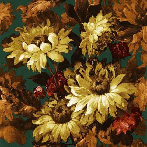 Sunforest Sage/Russet Wallcovering by Clarke & Clarke 