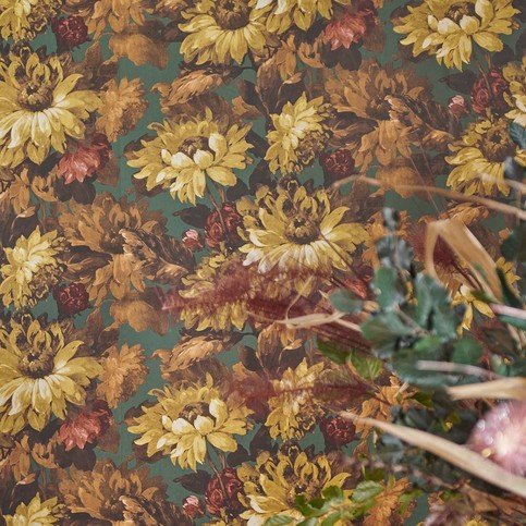 Sunforest Sage/Russet Wallcovering by Clarke & Clarke 