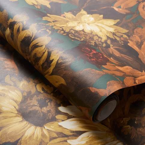 Sunforest Sage/Russet Wallcovering by Clarke & Clarke 