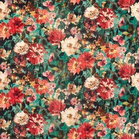 Tahiti Antique/Mineral Fabric by Clarke & Clarke 