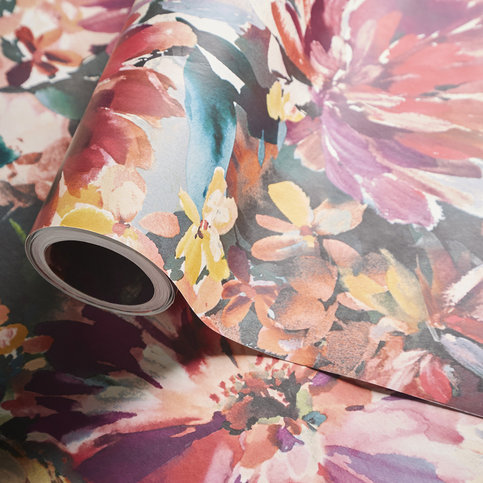 Tahiti Fuchsia Wallcovering by Clarke & Clarke
