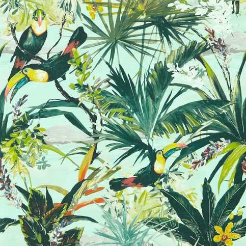 Toucan Sky Wallcovering by Clarke & Clarke