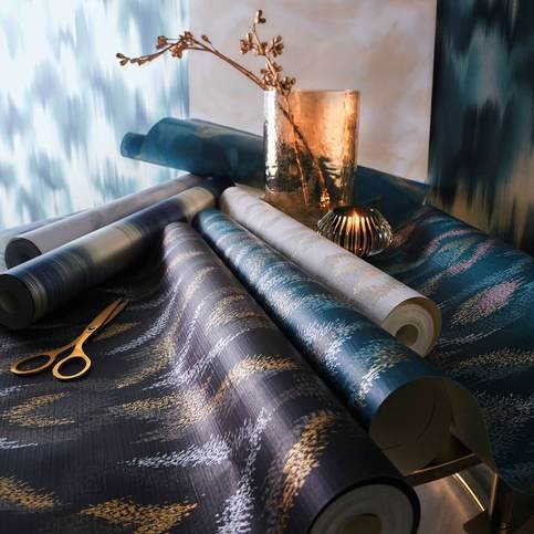 Velluto Linen Wallcovering by Clarke & Clarke 