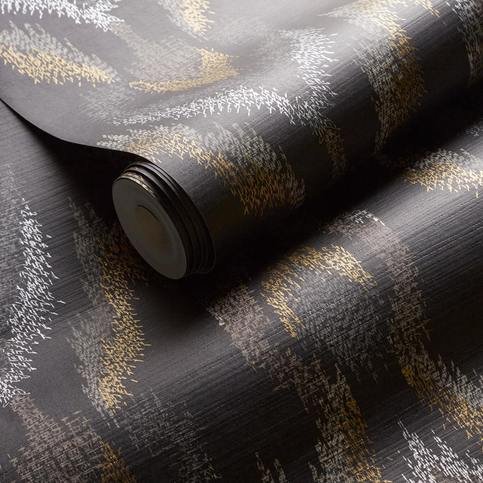 Velluto Noir Wallcovering by Clarke & Clarke 
