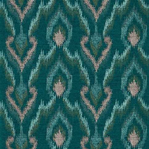 Velluto Teal Wallcovering by Clarke & Clarke 