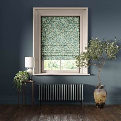 Willow Boughs Teal Fabric by Clarke & Clarke 