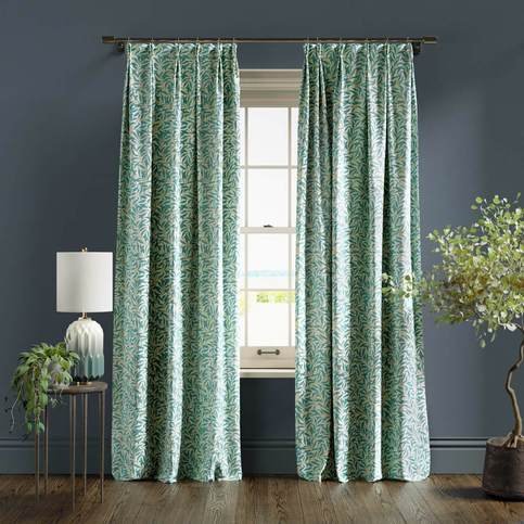 Willow Boughs Teal Fabric by Clarke & Clarke 