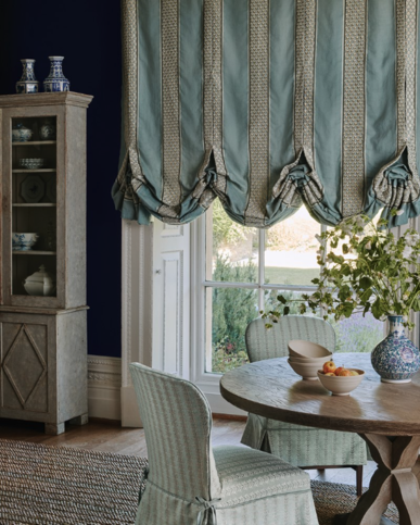 Andorra Stripe Old Blue by Colefax and Fowler