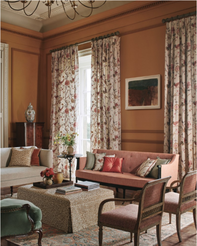 Jura Red by Colefax and Fowler