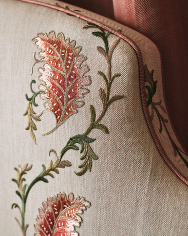 Leona Red/Green by Colefax and Fowler