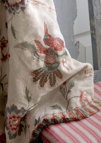Olivia Red/Green by Colefax and Fowler
