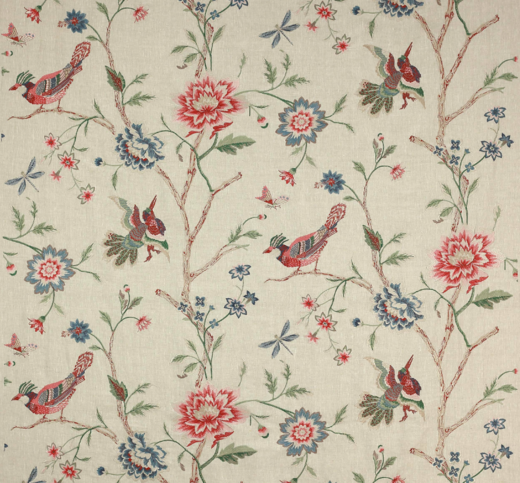 Olivia Red/Green by Colefax and Fowler