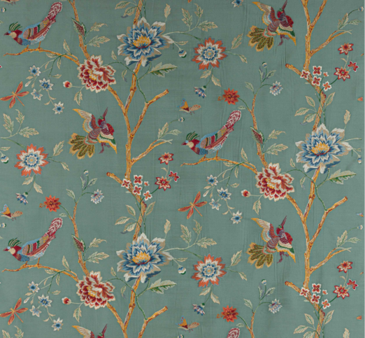 Olivia Silk Teal by Colefax and Fowler