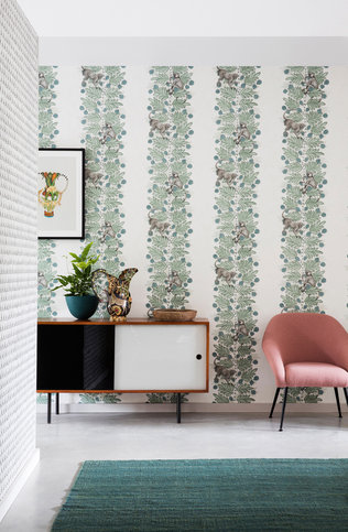 Acacia Blue/Green Wallcovering by Cole & Son 
