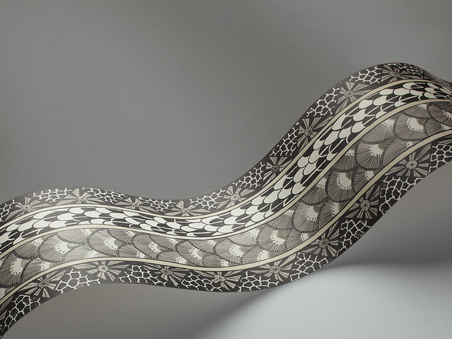 Ardmore Black and White Border Wallcovering by Cole & Son 