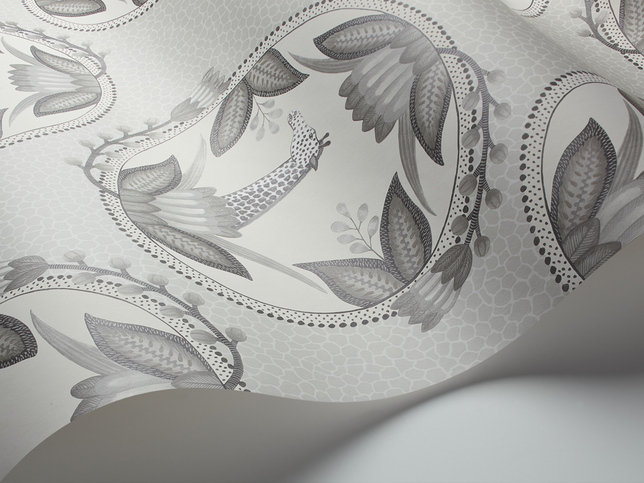 Ardmore Cameos Grey Wallcovering by Cole & Son 