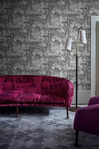 Cow Parsley Velvet Fabric by Cole & Son 