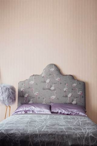 Flamingos Linen Union Fabric by Cole & Son 