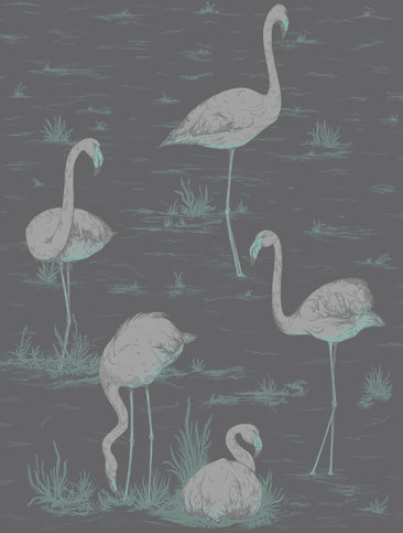 Flamingos Wallcovering by Cole & Son