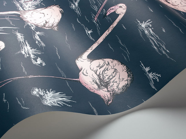 Flamingos Wallcovering by Cole & Son 