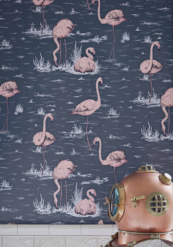 Flamingos Wallcovering by Cole & Son 