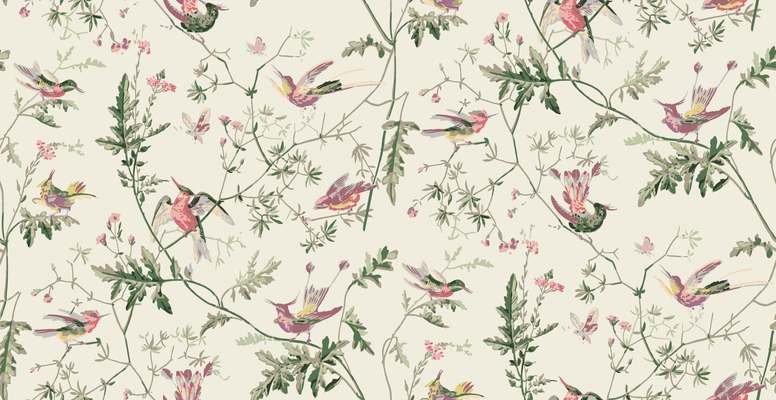 Hummingbirds 100% Cotton Fabric by Cole & Son 