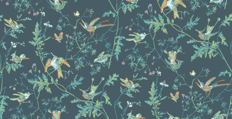 Hummingbirds Wallcovering by Cole & Son 
