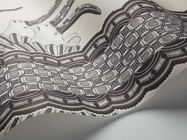 Jabu Black and White Wallcovering by Cole & Son 