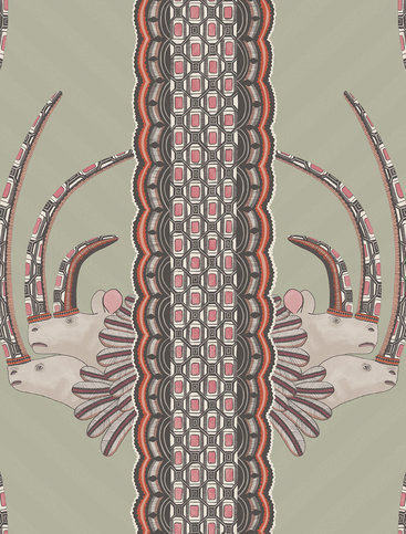 Jabu Olive Wallcovering by Cole & Son 