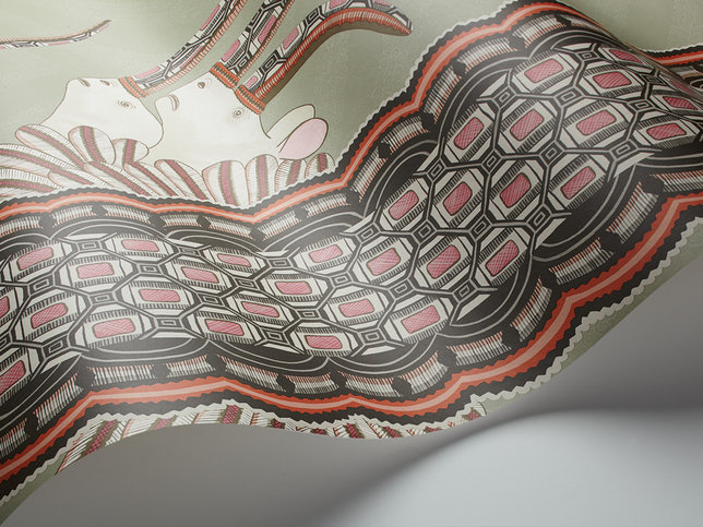 Jabu Olive Wallcovering by Cole & Son 