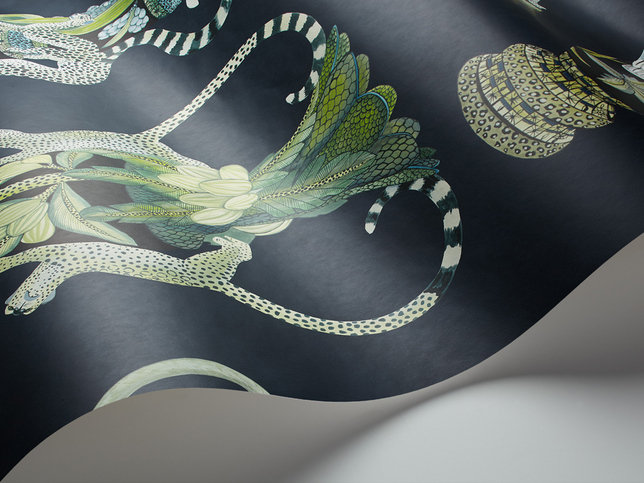 Khulu Vases Blue Wallcovering by Cole & Son 