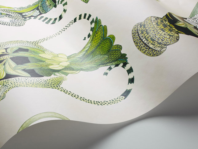 Khulu Vases Green Wallcovering by Cole & Son 