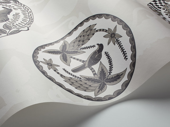 Matrinah Black and White Wallcovering by Cole & Son 
