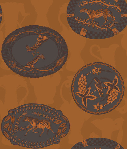 Matrinah Ochre Wallcovering by Cole & Son 