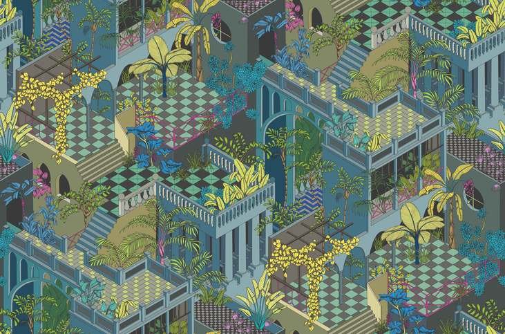 Miami 100% Cotton Fabric by Cole & Son 